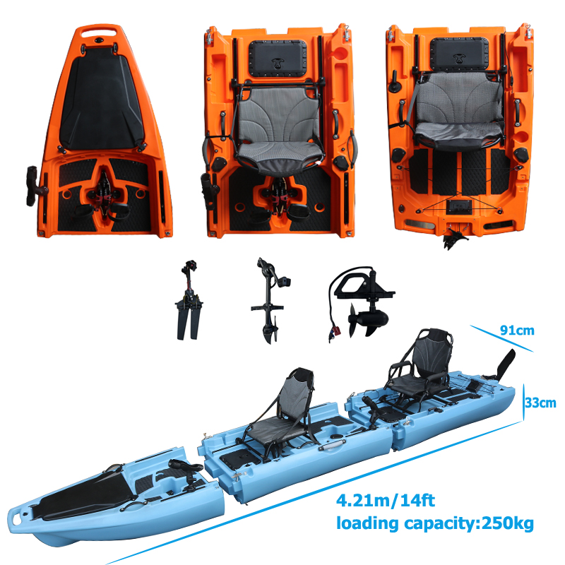 Fishing Kayak Sit In - Kayak Desmontable de 14 Pies para