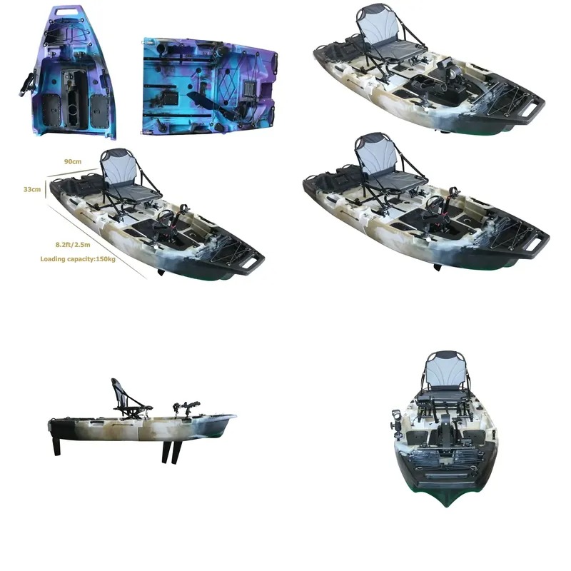 Kayak Modular de 8 pies con Pe - Fishing Kayak Pedal Drive reseña y precio