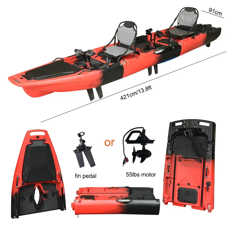 Kayak de Pesca de 14 Pies con  - Fishing Kayak Pedal Drive reseña y precio