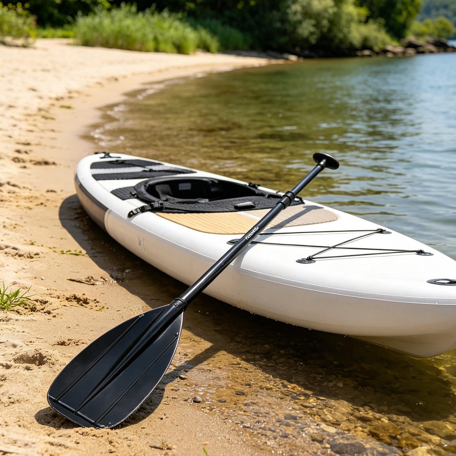 Pala de fibra de carbono de 2  - Fishing Kayak Paddle reseña y precio