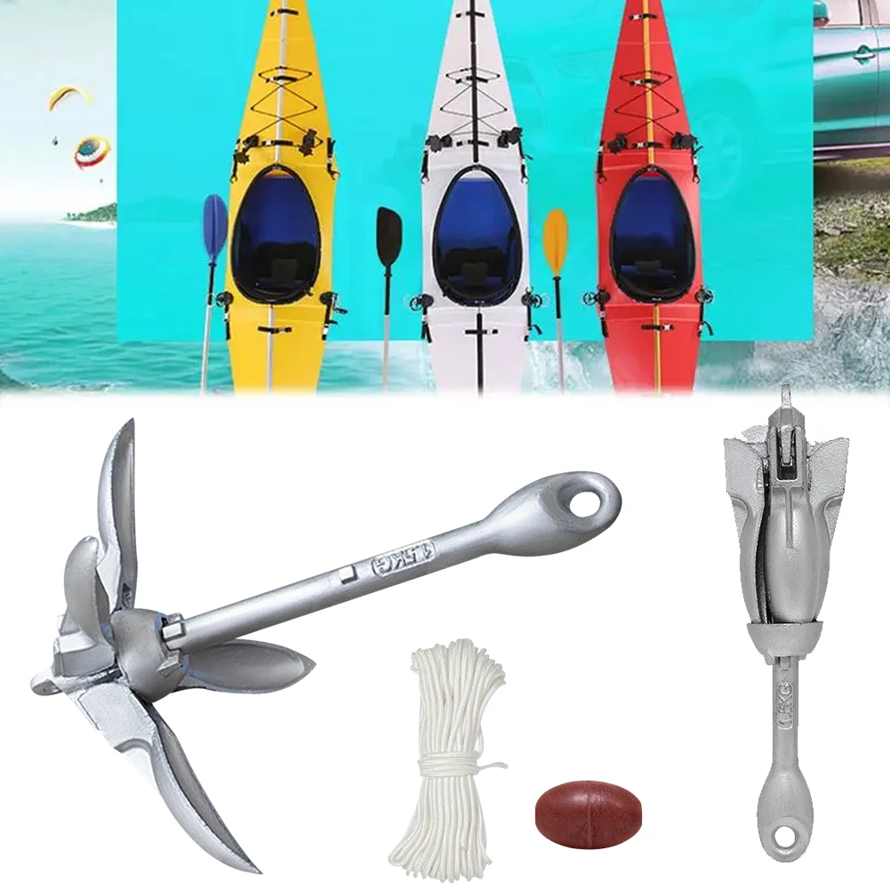 Ancla plegable de acero inoxid - Fishing Kayak Anchor reseña y precio