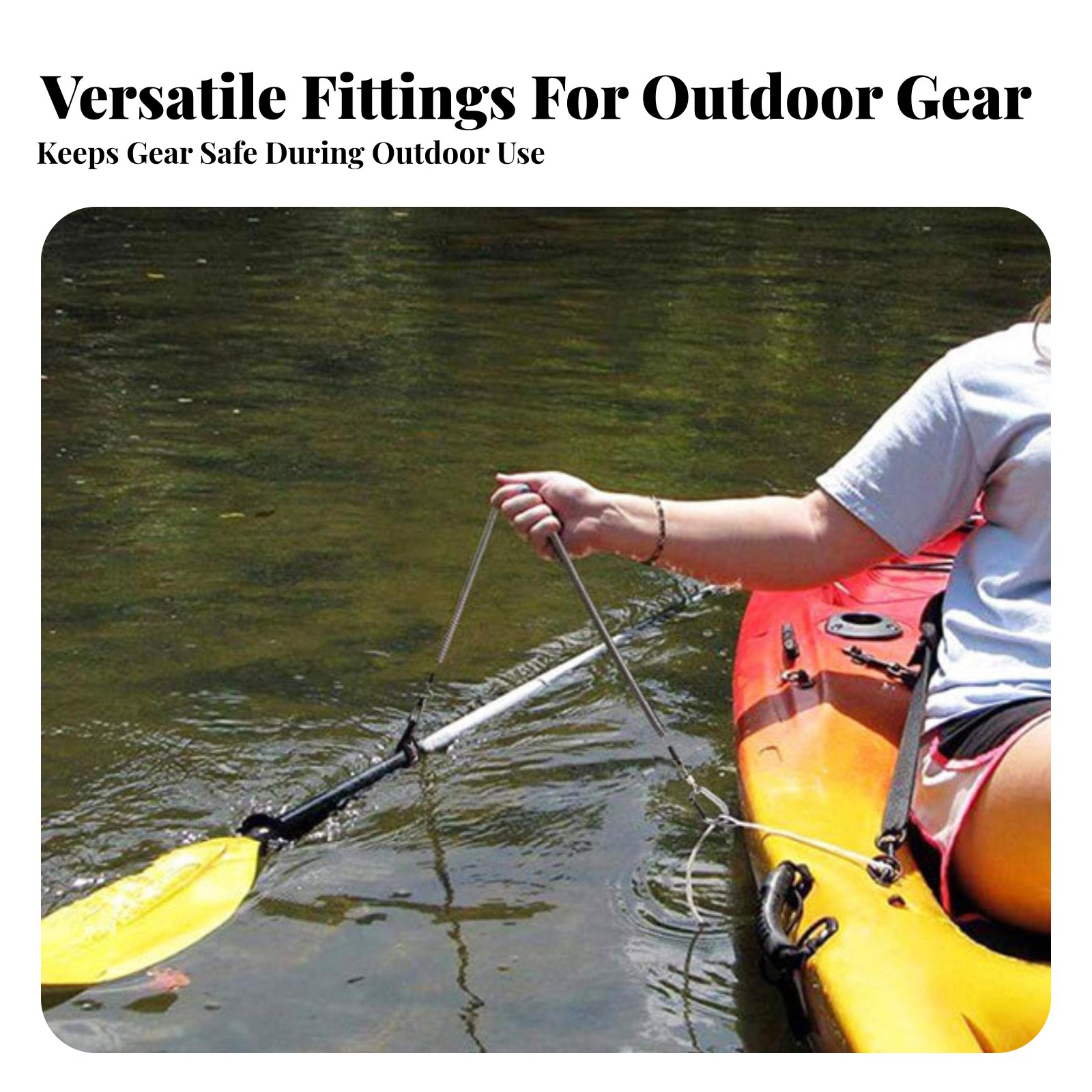 Correa Retráctil para Cañas de - Fishing Kayak Paddle Leash reseña y precio