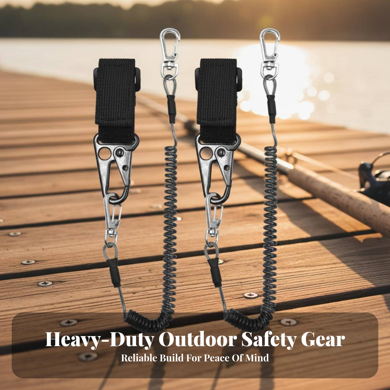 Correa Retráctil para Cañas de - Fishing Kayak Paddle Leash reseña y precio