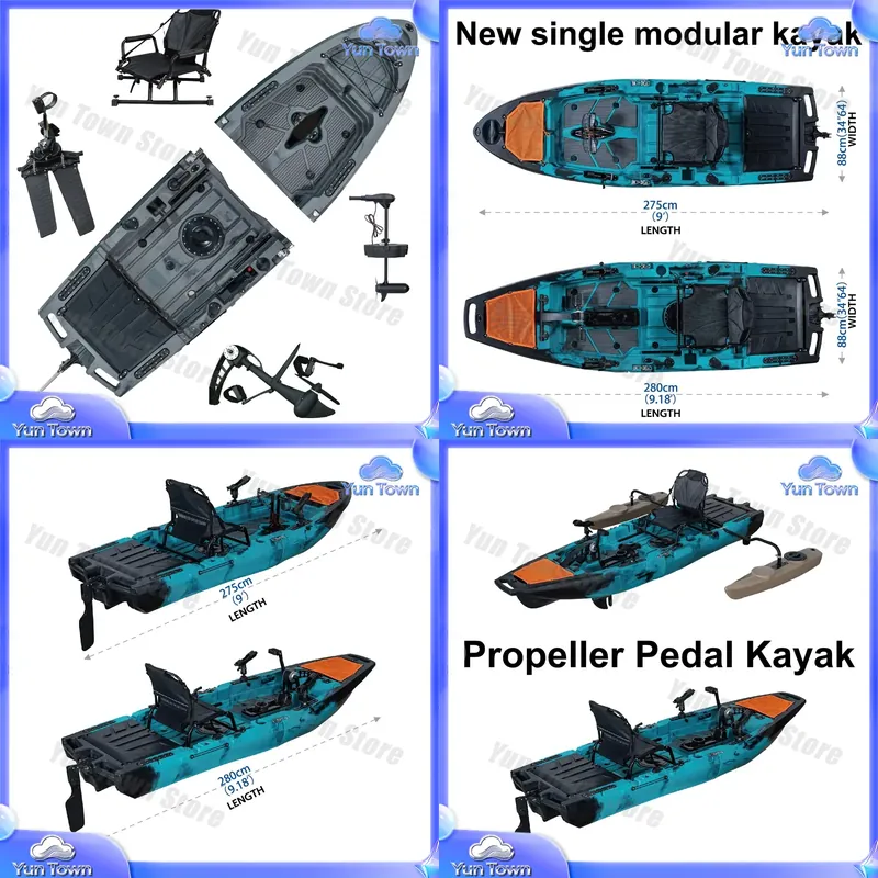 Kayak modular de 9.5 pies, tip - Fishing Kayak Sit In reseña y precio