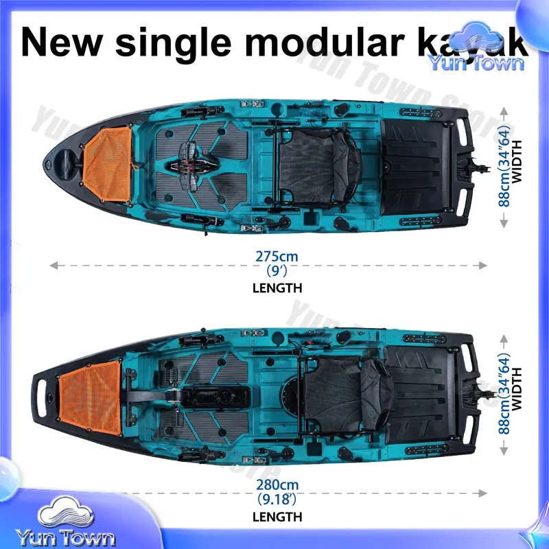 Kayak modular de 9.5 pies, tip - Fishing Kayak Sit In reseña y precio